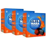 Coco Nara Natural Flat Hookah Coals 120 Pieces - 3 Pack