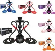 Tanya Smoke Series 14 Black Panther 2 Hose Hookah Set With 10 Carrying Case