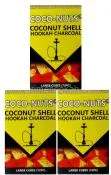 Zebra Coconutz Natural Cube Hookah Coals 72 Pieces 3 Pack