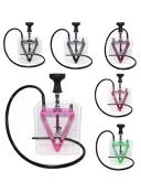 Zebra Smoke Fountain Hookah 1 Hose