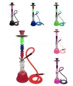 Zebra Smoke Rainbow Hookah Single Hose 19 Tall