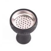 Zebra Silicone Metal Screen Hookah Bowl