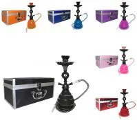 Tanya Smoke Series 14 Heart Nargila 1 Hose Hookah Set With 10 Carrying Case