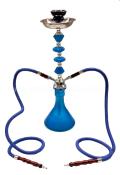 Zebra Jewel Blue Hookah - 2 Hose