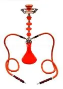 Zebra Jewel Orange Hookah - 2 Hose