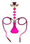 Zebra Jewel Purple Hookah - 2 Hose