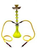 Zebra Jewel Yellow Hookah - 2 Hose