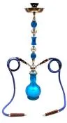 Zebra Sunshine Blue Hookah - 2 Hose