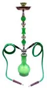 Zebra Sunshine Green Hookah - 2 Hose