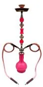 Zebra Sunshine Pink Hookah - 2 Hose