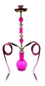 Zebra Sunshine Purple Hookah - 2 Hose