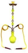 Zebra Sunshine Yellow Hookah - 2 Hose